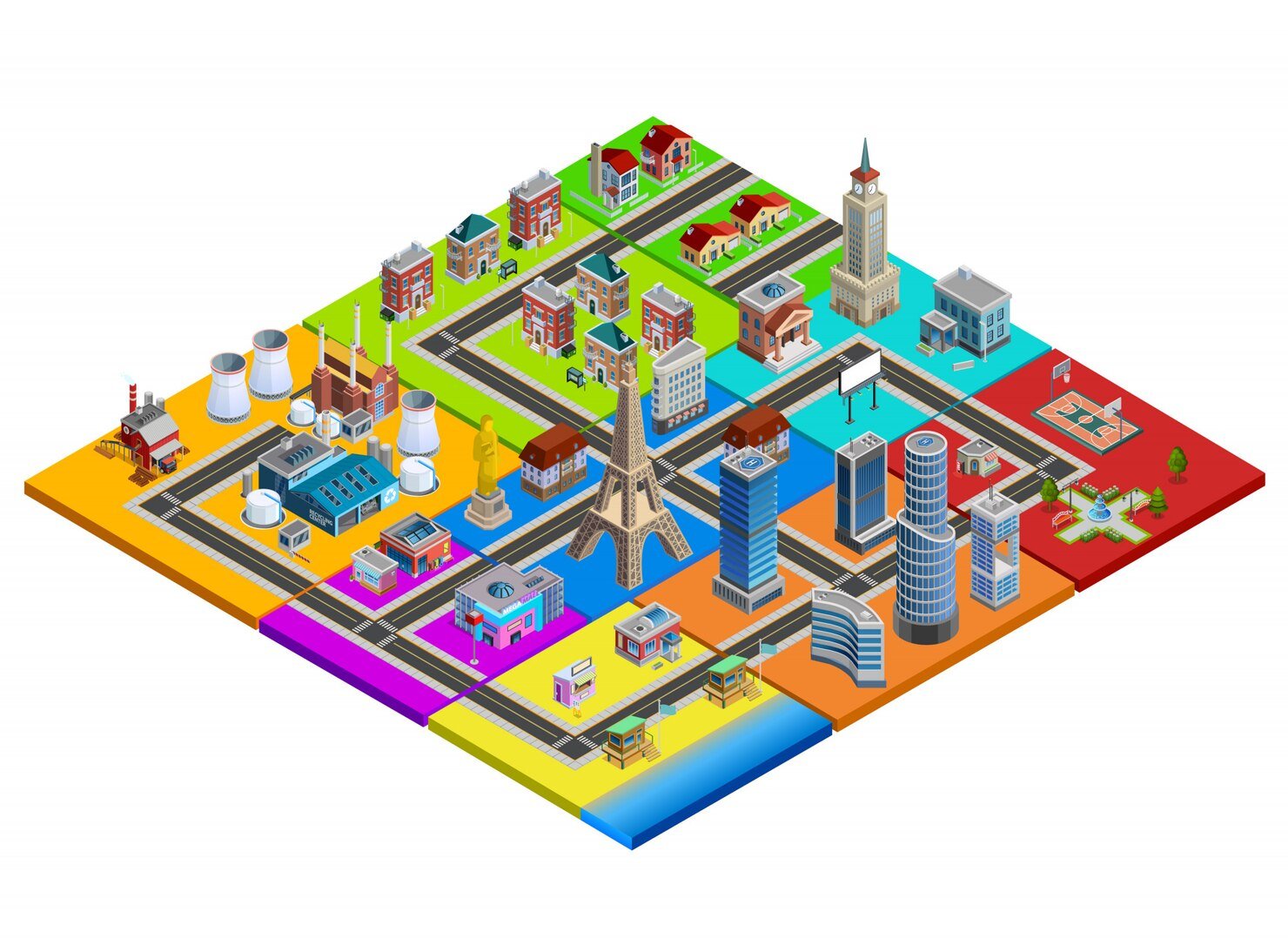 city-map-constructor-colorful-isometric-image_98292-3455